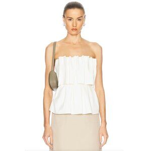 788. HOUSE OF DAGMAR Sculpted Tube Top FWRD Cream $300 NWOT Sz 36